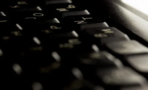 Macro laptop keyboard Stock Photos