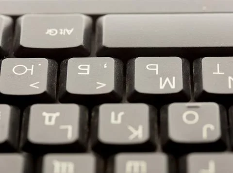 Macro laptop keyboard Stock Photos