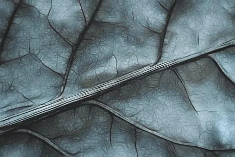 Macro leaf veins pattern illustration Stock Photos
