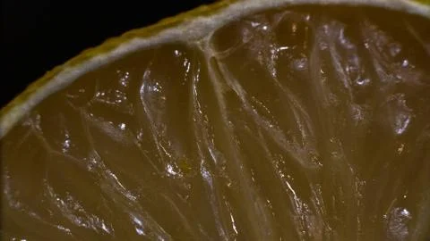 Macro Of Lemon Stock Photos