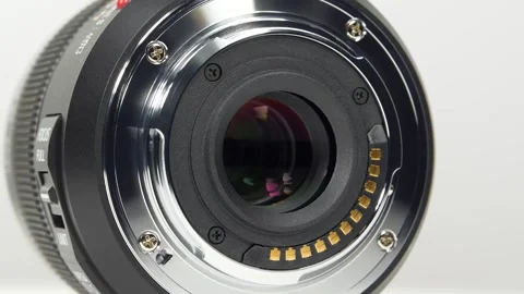 Macro lens mount camera system Stock Footage 338357714