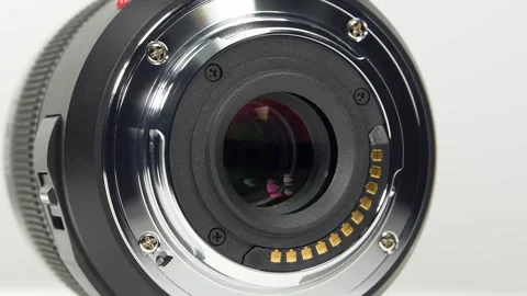 Macro lens mount camera system Stock Footage 342142484