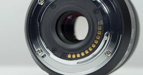 Macro lens mount of Micro Four Thirds, M43 camera system Stock Footage 333075536