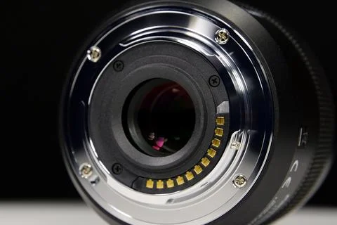 Macro lens mount of Micro Four Thirds system, MFT or M43 库存照片