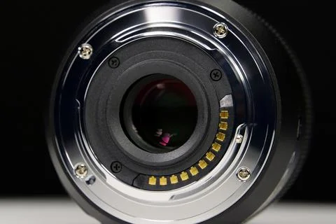 Macro lens mount of Micro Four Thirds system Stock Photos