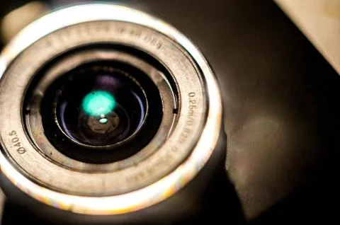 Macro of a lens Stock Photos