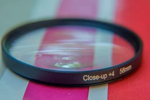 Macro lense edge close-up Stock Photos