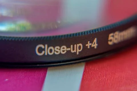 Macro lense edge close-up Stock Photos