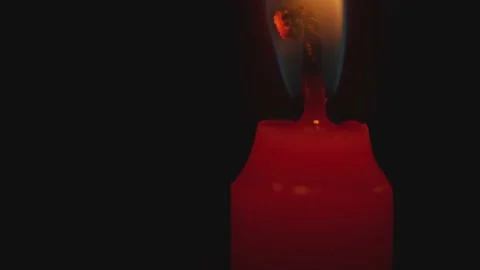 Macro The Light Of The Candle Flame Stock Footage 234241775