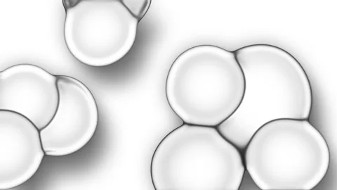 Macro liquid bubbles slow movement. Stock Footage 143320024
