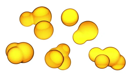 Macro Liquid Bubbles slow movement on white background. Stock-Footage 167057697