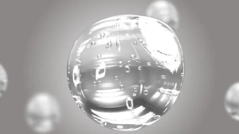 Macro Liquid Bubbles slow movement .bubbles water.Liquid Cream gel transparent Stock Footage 167572408
