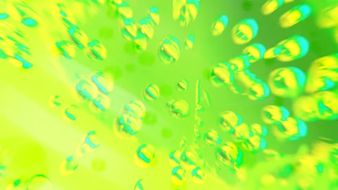 Macro Liquid Bubbles slow movement .bubbles water.Liquid Cream gel  Stock Footage 170320303