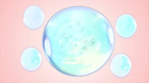 Macro Liquid Bubbles slow movement .bubbles water.Liquid Cream gel transparent Stock Footage 170902270