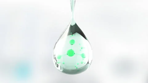 Macro Liquid Bubbles slow movement .bubbles water.Liquid Cream gel transparent  Stock Footage 221955024