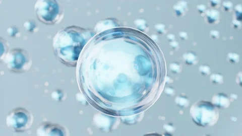 Macro Liquid Bubbles, various air bubbles in water. Liquid Cream gel Stock Footage 163292436