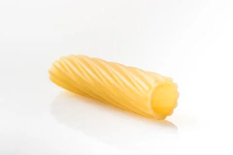 Macro macaroni isolated on white background Stock Photos