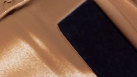 Macro makeup foundation texture Stock Footage 127828602