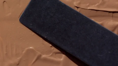 Macro makeup foundation texture Stock Footage 128182922