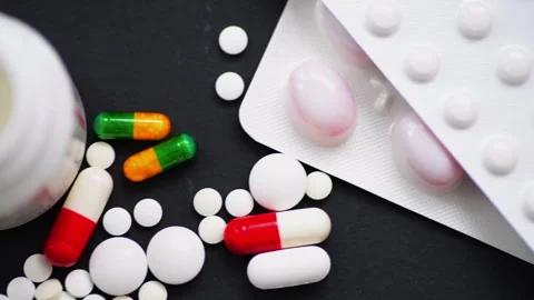 Macro medicine close up. Stock Footage 313048507