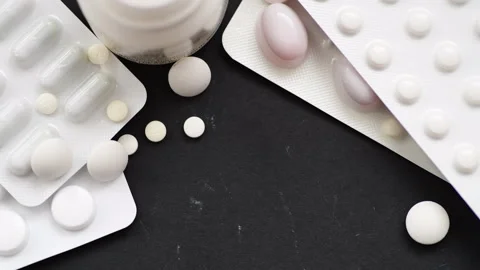 Macro medicine close up. Stock Footage 313048593