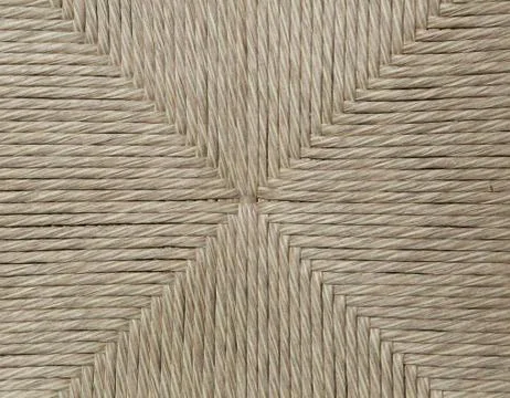 Macro mending of an antique chair rectangular handmade by craftsman mender of Foto stock