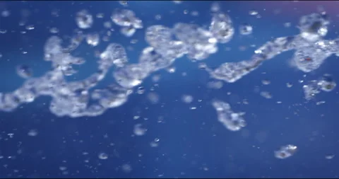 Macro of micro particles molecules analyzed with microscope in laboratory Stock Footage 269400507