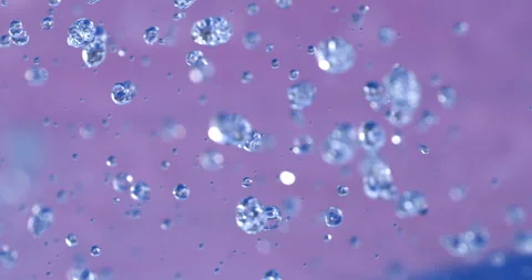 Macro of micro particles molecules analyzed with microscope in laboratory Video stock 269403919