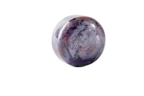 Macro of mineral Corundum Ruby Sapphire on white background Stock Photos