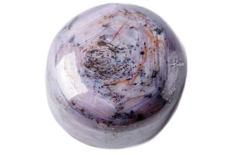Macro of mineral Corundum Ruby Sapphire on white background Foto stock