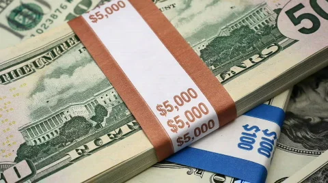 Macro money fly over Stock-Footage 760583