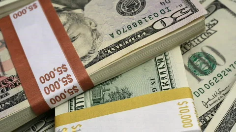Macro money fly over Stock-Footage 760784