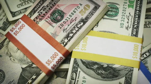 Macro money fly over Stock-Footage 784999