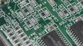Macro Motion Control Pan Electronics Parts Circuit Board Hi Tech Technology Line HD Footage