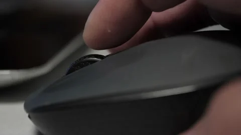 Macro Mouse Wheel, Computer Laptop 스톡 동영상 219809142