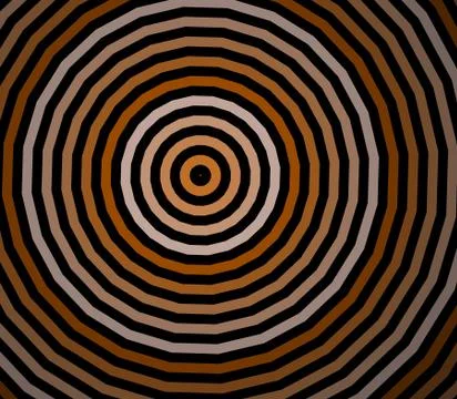 Macro of a multi color spiral ring pattern, illustration with transparent effect Stockillustratie