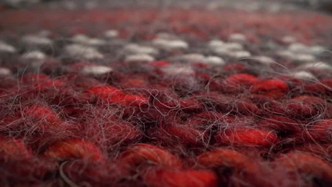 Macro multicolored fabric knitted texture background Stock Footage 148225869
