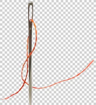 Macro of a needle Stock Photos