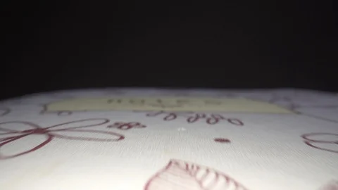 Macro notebook slide out Stock Footage 124018054