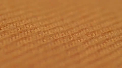 Macro orange fabrics details. textiles. super close-up 4k. Blur, selective focus Stock Footage 150391111