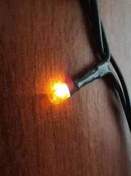 Macro of an orange light Stock Photos