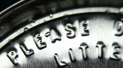 Macro pan shot of can Stock Footage 24949430