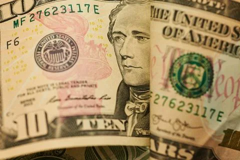 Macro paper money Illustrazione stock