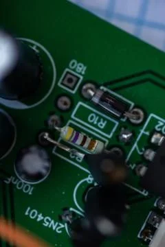 Macro photo of the chip Stock Photos