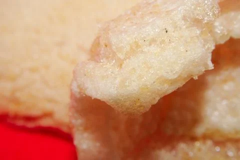 Macro photo of Cowhide Crackers, in Java they are named Rambak. Stock Photos