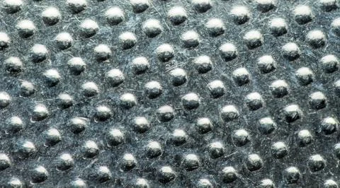 Macro photo of the embossed texture of a flat battery for a watch Foto stock
