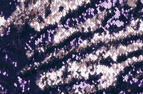 Macro photo multi colored texture of sequins. Stock Photos