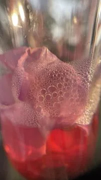 A macro photograph of translucent liquid Stock Photos