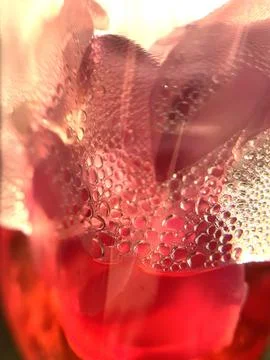 A macro photograph of translucent liquid Stock Photos