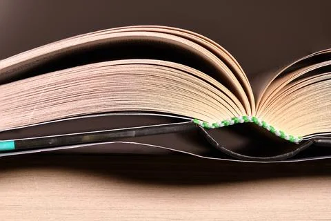 Macro photography of the books. Focus stack 스톡 사진